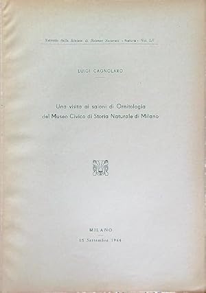 Seller image for Una visita ai saloni di Ornitologia del Museo di Storia Naturale di Milano for sale by Librodifaccia