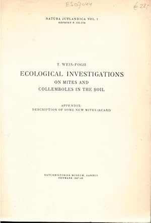 Ecological Investigations on Mites and Collemboles in the Soil