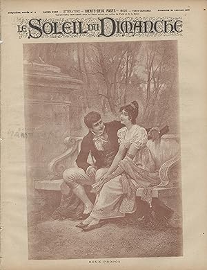 "LE SOLEIL DU DIMANCHE N°4 du 24/1/1892" DOUX PROPOS de Franz Xaver SIMM / PIERROT par MICHELET