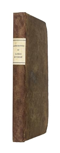 Seller image for Anecdotes of Lord Byron, from authentic sources; with remarks illustrative of his connection with the principal literary characters of the present day. for sale by Jarndyce, The 19th Century Booksellers