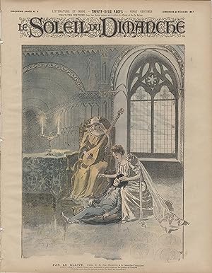 "PAR LE GLAIVE (Drame de Jean RICHEPIN)" LE SOLEIL DU DIMANCHE n°9 du 28/02/1892