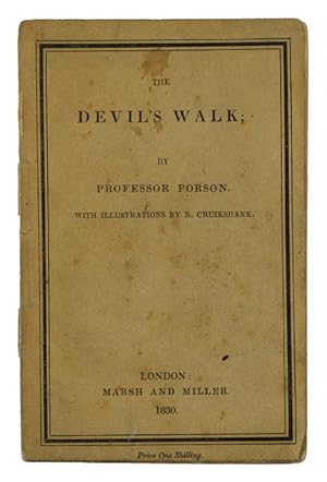 Imagen del vendedor de The Devil's Walk; a poem. By Professor Porson. Edited with a biographical memoir and notes by H. W. Montagu. Illustrated with beautiful engravings on wood. after the designs of R. Cruikshank. a la venta por Jarndyce, The 19th Century Booksellers