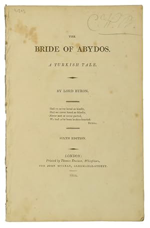 Bild des Verkufers fr The Bride of Abydos. A Turkish tale. 6th edn. zum Verkauf von Jarndyce, The 19th Century Booksellers