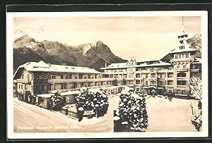 Ansichtskarte Garmisch, Parkhotel Alpenhof im Winter