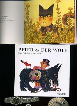 Bild des Verkufers fr Peter und der Wolf . Sergei Prokofjew. Illustriert von Josef Palecek. zum Verkauf von Umbras Kuriosittenkabinett
