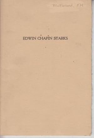 Bild des Verkufers fr Edwin Chapin Starks zum Verkauf von Robinson Street Books, IOBA