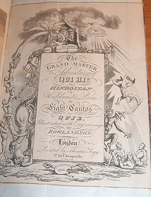 Seller image for The Grand Master Or Adventures Of Qui Hi? In Hindostan. A Hudibrastic Poem In Eight Cantos By Quiz. Illustrated With Engravings By Rowlandson. for sale by Dark Parks Books & Collectibles