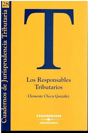 Imagen del vendedor de LOS RESPONSABLES TRIBUTARIOS. a la venta por angeles sancha libros