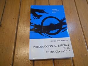 Imagen del vendedor de Introduccin al estudio de la filologa latina. a la venta por Librera Camino Bulnes