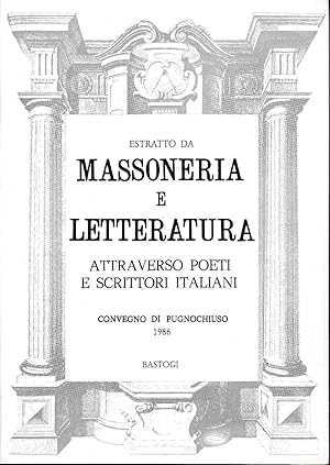 Imagen del vendedor de Estratto da massoneria e letteratura attraverso poeti e scrittori italiani - Giovanni Faldella, Rapsodo delle glorie massoniche risorgimentali con appendice. a la venta por Laboratorio del libro