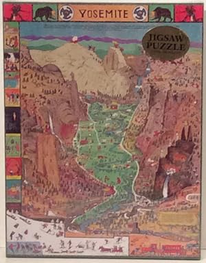 Bild des Verkufers fr Yosemite Valley Jigsaw Puzzle: Cartoon Map zum Verkauf von Carpe Diem Fine Books, ABAA