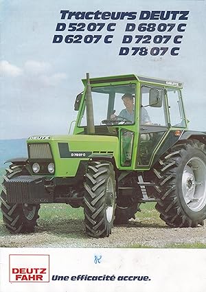 Bild des Verkufers fr Tracteurs Deutz D5207C, D6807C, D6207C, D7207C, D7807C zum Verkauf von Pare Yannick