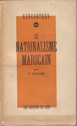 Le Nationalisme Marocain.