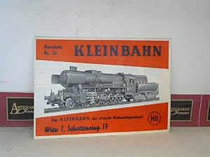 Kleinbahn Preisliste Nr.26. (= Modellbahn-Katalog).