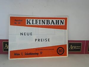 Kleinbahn Preisliste Nr.24. (= Modellbahn-Katalog).