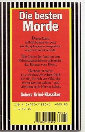 Seller image for Die besten Morde : berhmte Flle der klassischen Kriminalliteratur. Gilbert Keith Chesterton . / Scherz-Krimis ; 1290 for sale by Antiquariat Buchhandel Daniel Viertel