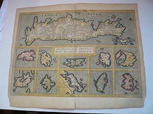 Archipelagi Insula/Candia, anno 1603, map, Ortelius Abraham, contemporary coloured Kreta/Isles/ma...
