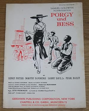 Samuel Goldwyn Filmproduktion: Porgy und Bess. Noten zum Film.