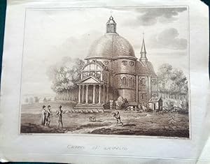 Chapel of Waterloo. [St Joseph of Waterloo] Tinted aquatint, exterior view. 1816.