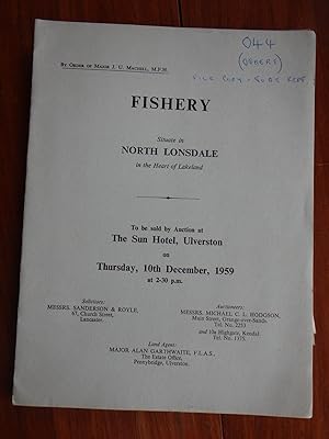 North Lonsdale, Lake District - Auction Sale Catalogue for the Fishery on the River Crake from La...