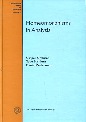 Seller image for Homeomorphisms in Analysis for sale by Sylvain Par