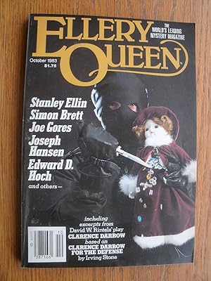 Image du vendeur pour Ellery Queen's Mystery Magazine October 1983 mis en vente par Scene of the Crime, ABAC, IOBA