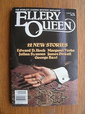 Imagen del vendedor de Ellery Queen's Mystery Magazine August 1982 a la venta por Scene of the Crime, ABAC, IOBA