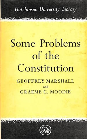 Immagine del venditore per Some Problems of the Constitution venduto da M Godding Books Ltd