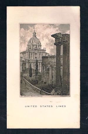 United States Lines. Chef's Suggestion. Dinner. S.S. Washington. Wednesday, May 13, 1934.