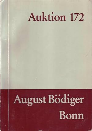 Auktion 172; August Bödiger Bonn