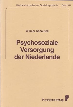 Seller image for Psychosoziale Versorgung der Niederlande for sale by Bcherhandel-im-Netz/Versandantiquariat