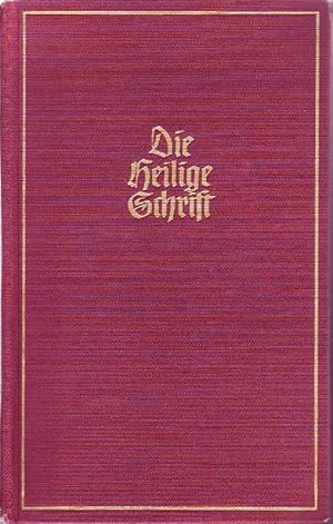 Bild des Verkufers fr Die Heilige Schrift; Die Bibel oder die ganze Heilige Schrift des Alten und Neuen Testaments nach der deutschen bersetzung D. Martin Luthers; Neu durchgesehen nach dem vom Deutschen evangelischen Kirchenausschu genehmigten Text zum Verkauf von Bcherhandel-im-Netz/Versandantiquariat