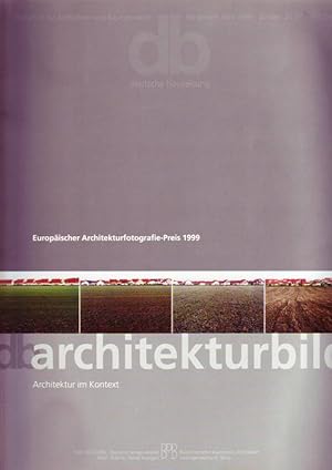 Image du vendeur pour db architekturbild; Architektur im Kontext; Europischer Architekturfotografie-Preis 1999; Sonderheft April 1999 mis en vente par Bcherhandel-im-Netz/Versandantiquariat