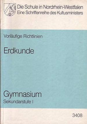Seller image for Vorlufige Richtlinien und Lehrplne; Erdkunde; Gymnasium Sekundarstufe I; Heft 3408 for sale by Bcherhandel-im-Netz/Versandantiquariat