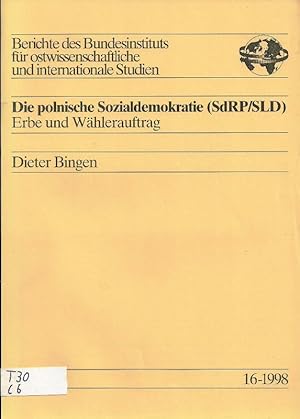 Bild des Verkufers fr Die polnische Sozialdemokratie (SdRP/SLD); Erbe und Whlerauftrag zum Verkauf von Bcherhandel-im-Netz/Versandantiquariat