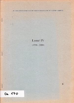 Seller image for Lom IV; (1990-2000); Denkschrift zu 4. AKP-EWG-Abkommen von Lom (Internes Abkommen ber die Finanzierung und Verwaltung der Hilfe der Gemeinschaft im rahmen des 4. AKP-EWG-Abkommens) for sale by Bcherhandel-im-Netz/Versandantiquariat