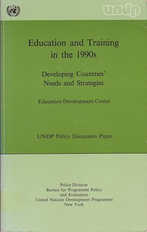 Imagen del vendedor de Education and Training in the 1990s; Developing Countries' Needs and Strategies a la venta por Bcherhandel-im-Netz/Versandantiquariat