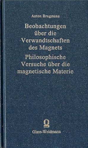 Image du vendeur pour Beobachtungen ber die Verwandtschaften des Magnets; Philosophische Versuche ber die magnetische Materie mis en vente par Bcherhandel-im-Netz/Versandantiquariat