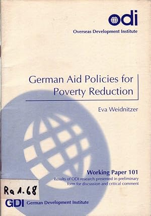 Bild des Verkufers fr German Aid Policies for Poverty Reduction; Working Paper 101 zum Verkauf von Bcherhandel-im-Netz/Versandantiquariat