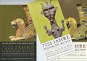 Immagine del venditore per 1 x Zeitkarte fr Besucher + Flyer Ausstellung + Flyer Rahmenprogramm fr Ausstellung: 7000 Jahre Persiche Kunst venduto da Bcherhandel-im-Netz/Versandantiquariat