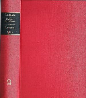 Bild des Verkufers fr Histoire des conciles; (D'aprs les documents originaux. Nouvelle traduction francaise corrige et augmente par H. Leclercq.) Band VIII,1 (VIII, Premire partie) zum Verkauf von Bcherhandel-im-Netz/Versandantiquariat