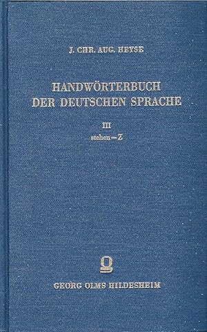 Handwörterbuch der deutschen Sprache; Mit Hinsicht auf Rechtschreibung, Abstammung und Bildung, B...