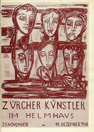 Ausstellung Zürcher Künstler im Helmhaus, 20. November 1948 - 19. Dezember 1946; Objekt- und Prei...