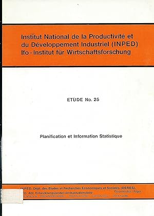 Image du vendeur pour tude No. 25; Planification et Information Statistique mis en vente par Bcherhandel-im-Netz/Versandantiquariat