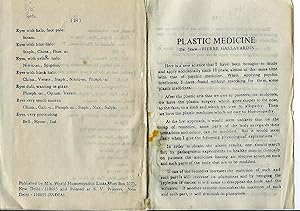 Seller image for Plastic Medicine for sale by Bcherhandel-im-Netz/Versandantiquariat