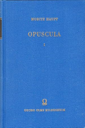 Opuscula I (1), (Band Nr. 1 von 3 Bänden)