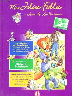 Image du vendeur pour Mes jolies fables de Jean de la Fontaine - les 14 fables les plus clbres : Le corbeau et le renard, la cigale et la fourmis, le livre et la tortue. mis en vente par Le-Livre