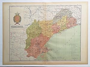 Mapa. Provincia de Tarragona . Instituto Geográfico y Estadistico.