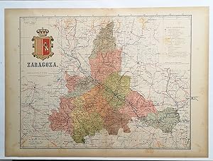 Mapa. Provincia de Zaragoza. Instituto Geográfico y Estadistico.