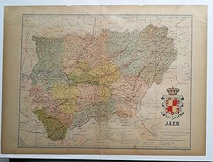 Mapa. Provincia de Jaén. Instituto Geográfico y Estadistico.